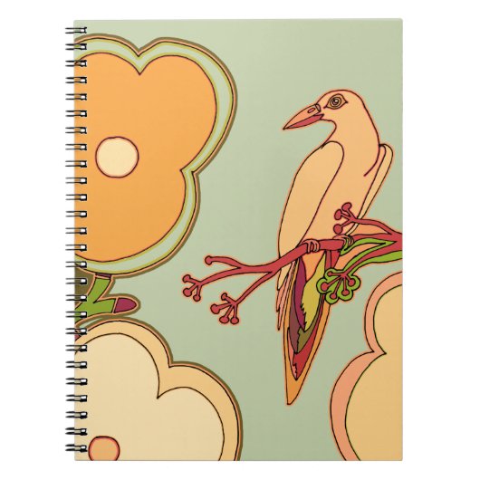 Vogels met een zweem van fantasie notitieboek (Voorkant)