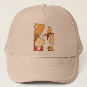 Vogels met een zweem van fantasie trucker pet