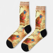 Vogels met Faux Lace Trim Sokken (Links)