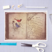  vogels met gedicht tissuepapier (Craft)