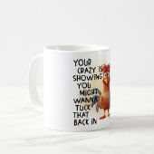 Vogels met grappige gezegden! koffiemok (Voorkant links)