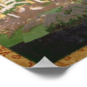 Vogels met herfst- en winterbloemen poster (Hoek)