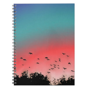vogels met hoge vlieglengte notitieboek