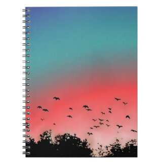 vogels met hoge vlieglengte notitieboek