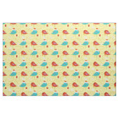 Vogels met kerstcadeautjes stof (Fat Quarter)