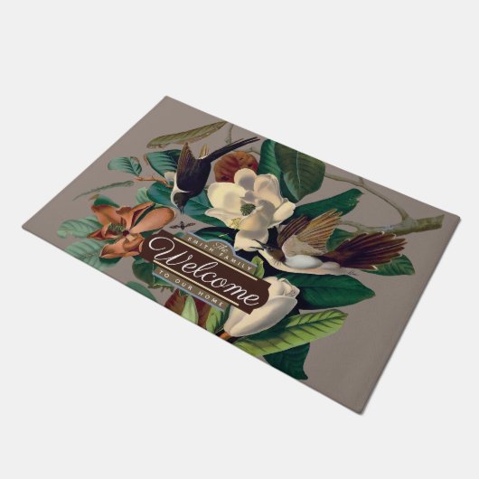 vogels met klepmat van Magnolia Deurmat (Schuin)