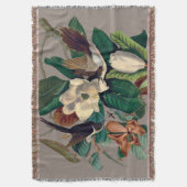  Vogels met Magnolia Gooi Deken (Voorkant Verticaal)
