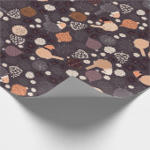 Vogels met petten, decors, dennenpitten met kerstm cadeaupapier (Hoek)