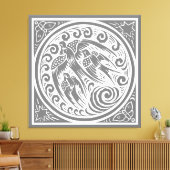 vogels met vlinders en sterren canvas afdruk (Insitu (Woonkamer))