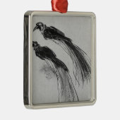 vogels metalen ornament (Rechts)
