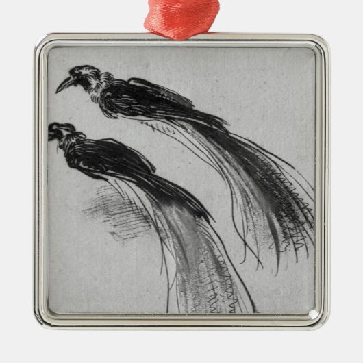 vogels metalen ornament (Voorkant)