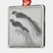 vogels metalen ornament (Links)