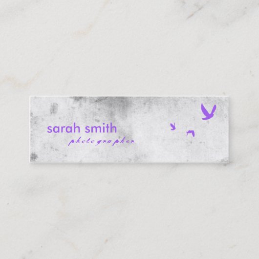 vogels mini visitekaartje (Voorkant)