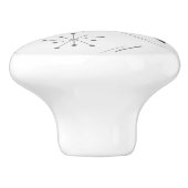 Vogels Modern Midden Eeuw Retro Atoom Keramische Knop (Zijkant)