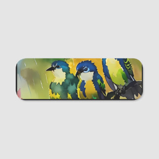 vogels naamplaatje