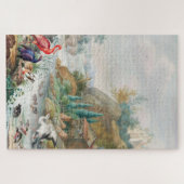 Vogels nabij de Mountain Stream Herman Henstenburg Legpuzzel (Horizontaal)