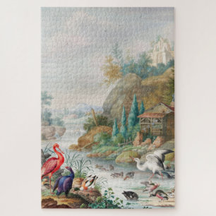 Vogels nabij de Mountain Stream Herman Henstenburg Legpuzzel