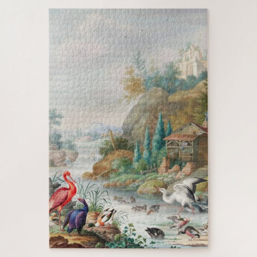 Vogels nabij de Mountain Stream Herman Henstenburg Legpuzzel (Verticaal)