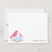 Vogels nest Flat bedankt kaarten (Voorkant)