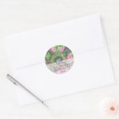 Vogels Nest Lente Bloem Waterverf Retouradres Ronde Sticker (Envelop)
