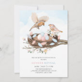 Vogels Nest Spring Easter Florence Baby Gender ont Kaart (Voorkant)