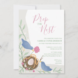 Vogels Nesten- Prep het Nest- Baby shower Kaart
