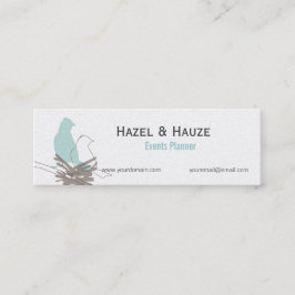 Vogels Nesting Natuur Wedding Events Planning Mini Visitekaartje