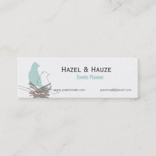 Vogels Nesting Natuur Wedding Events Planning Mini Visitekaartje