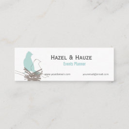 Vogels Nesting Natuur Wedding Events Planning Mini Visitekaartje