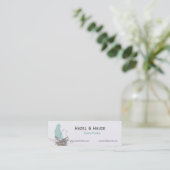 Vogels Nesting Natuur Wedding Events Planning Mini Visitekaartje (Staand voorkant)