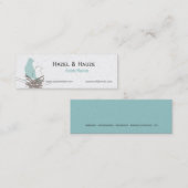 Vogels Nesting Natuur Wedding Events Planning Mini Visitekaartje (Voorkant / Achterkant)