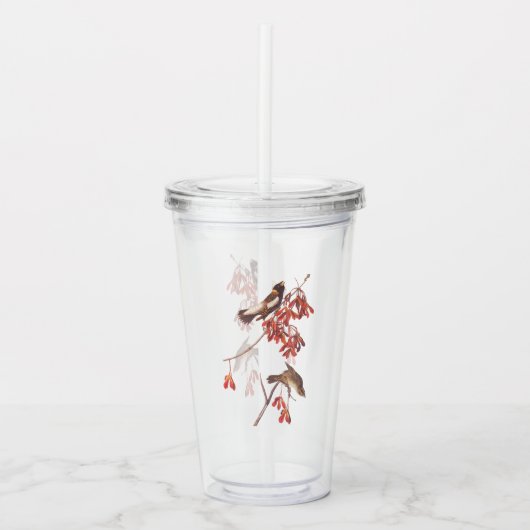 Vogels of Bobolinkvogels van de rijstbundel van Au Acryl Drinkbeker (Voorkant)