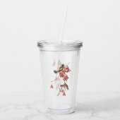 Vogels of Bobolinkvogels van de rijstbundel van Au Acryl Drinkbeker (Achterkant)