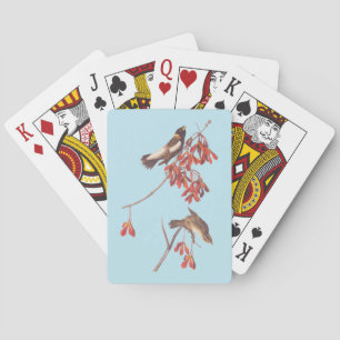 Vogels of Bobolinkvogels van de rijstbundel van Au Pokerkaarten