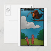 Vogels om de schimmels van de grimmige beaker te w briefkaart (Voorkant / Achterkant)