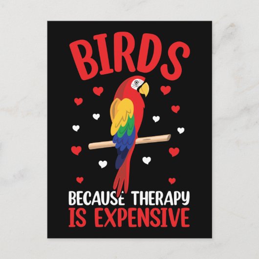 Vogels omdat de therapie duur is briefkaart (Voorkant)