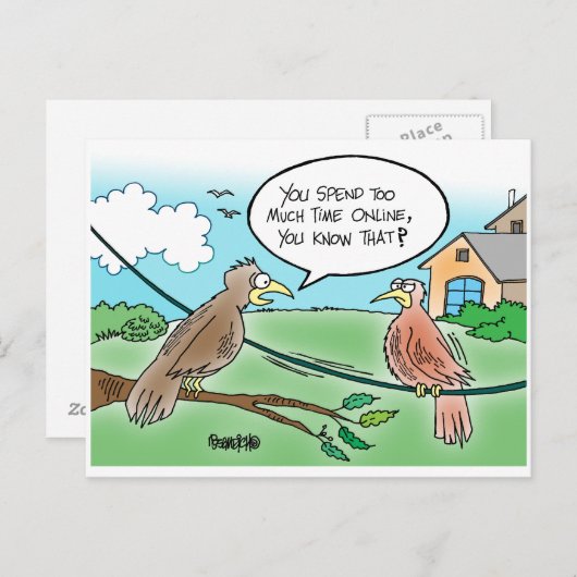 Vogels online postkaarten (Voorkant / Achterkant)