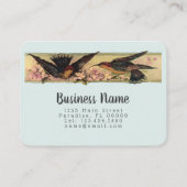 Vogels ontmoeten PAPER & GROOTTE OPTIES - Groot Visitekaartje (Achterkant)