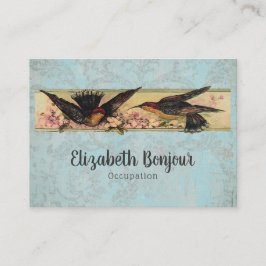 Vogels ontmoeten PAPIER, KLEUR- EN GROOTTEOPTIES - Visitekaartje