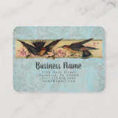 Vogels ontmoeten PAPIER, KLEUR- EN GROOTTEOPTIES - Visitekaartje (Achterkant)