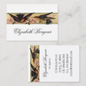 Vogels Ontmoeting ~ Visitekaartjes Spring Flowers (Voorkant / Achterkant)