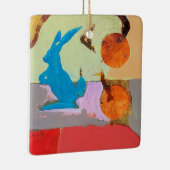 Vogels Oog-Uitzicht Keramisch Ornament (Rechts)