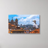 Vogels Oog-Uitzicht voor daken van Portugal Canvas Afdruk (Voorkant)