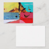 Vogels Oogflat Uitzicht Notitiekaartje (Voorkant / Achterkant)