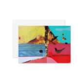 Vogels Oogflat Uitzicht Notitiekaartje (Voorkant / Achterkant in situ)