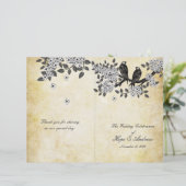  vogels op bijkantoor van het bi-Fold Wedding-prog (Staand voorkant)