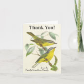 Vogels op bijkantoren, "Dank je!",  kijk! Kaart (Voorkant)