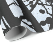 Vogels op bijkantoren en Blue Sky Silhouette Moder Cadeaupapier (Rol Hoek)