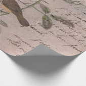 vogels op bijkantoren met schrijven cadeaupapier (Hoek)