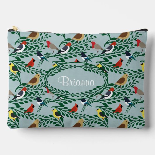 vogels op bijkantoren op maat etui (Voorkant)